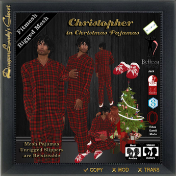 Second Life Marketplace - Christopher Christmas Pajamas
